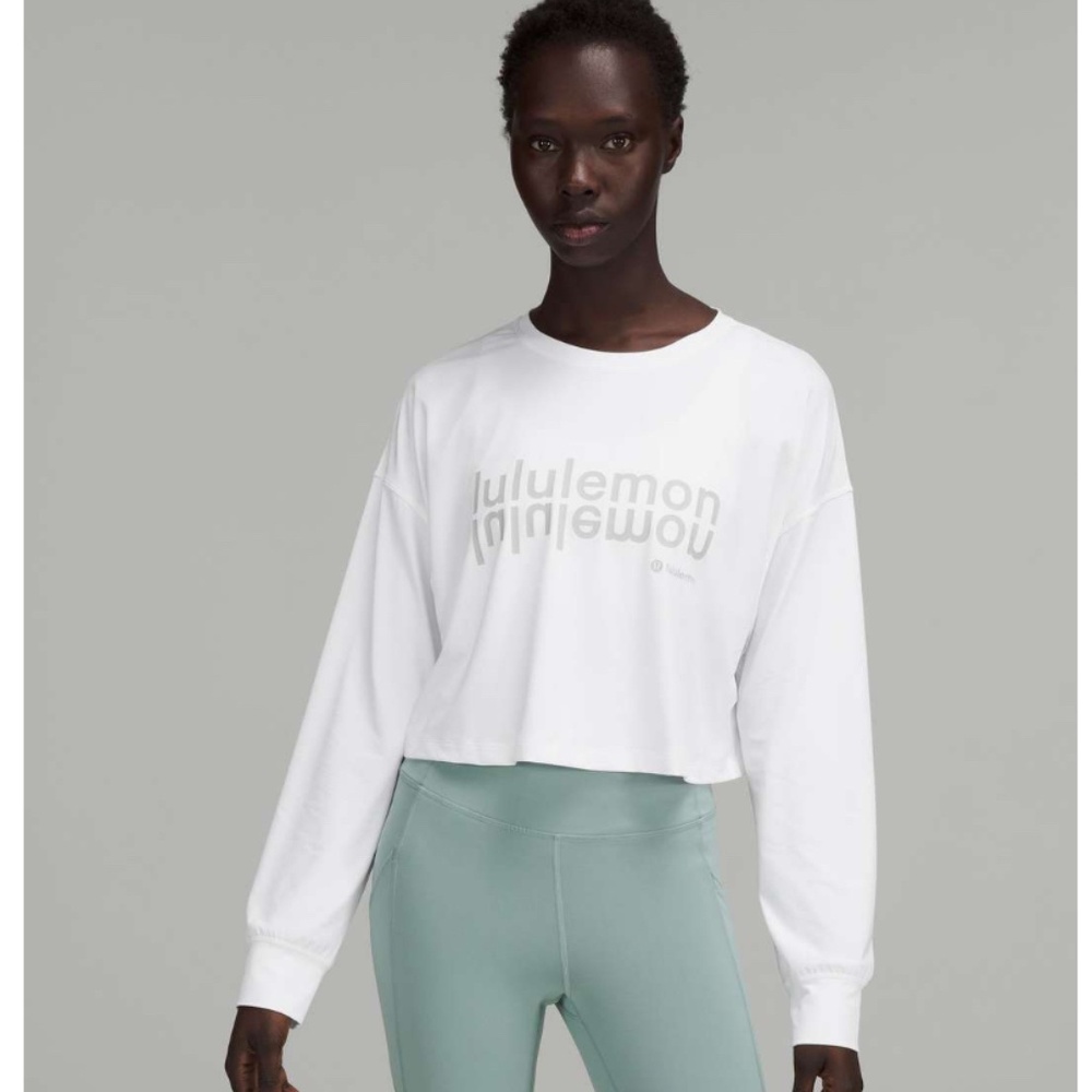 Lululemon Muscle Love Long Sleeve Shirt *Motif White